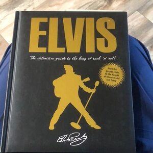 Elvis Presley Black and Gold Hardcover Book
